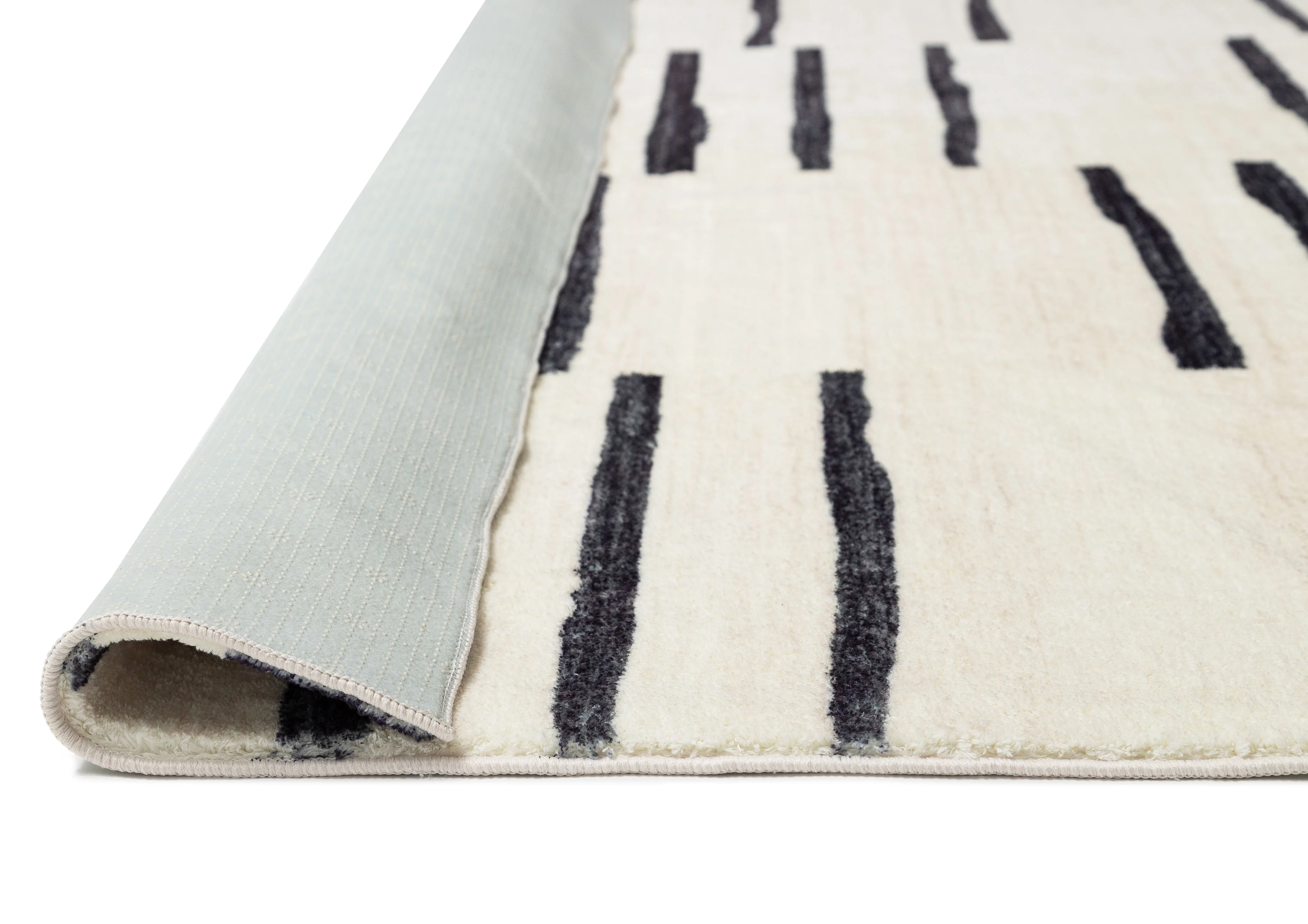 Vesper Black and Ivory Tribal Washable Rug - Image 13
