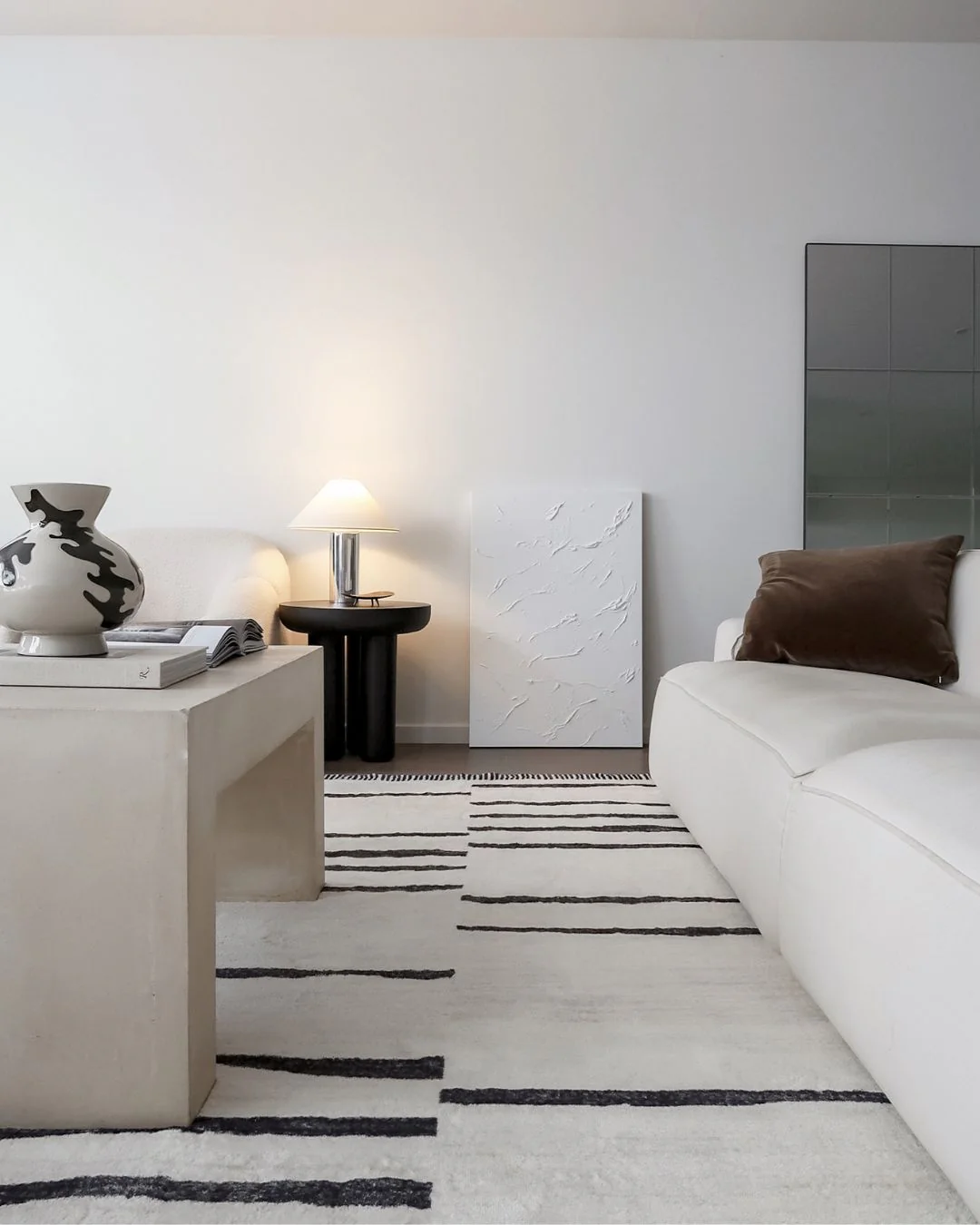 Vesper Black and Ivory Tribal Washable Rug - Image 7