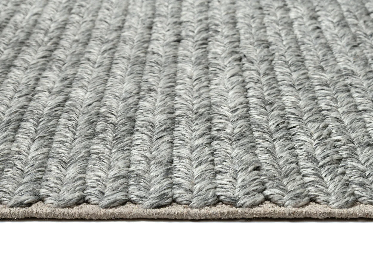 Vica Cream and Grey Braided Rug - Image 14
