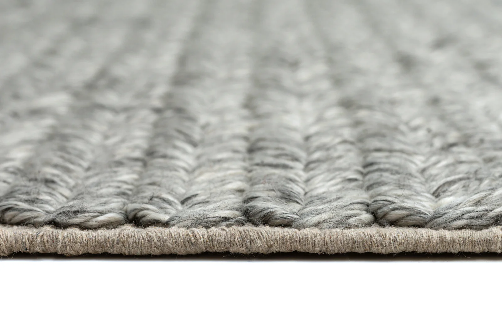 Vica Cream and Grey Braided Rug - Image 17