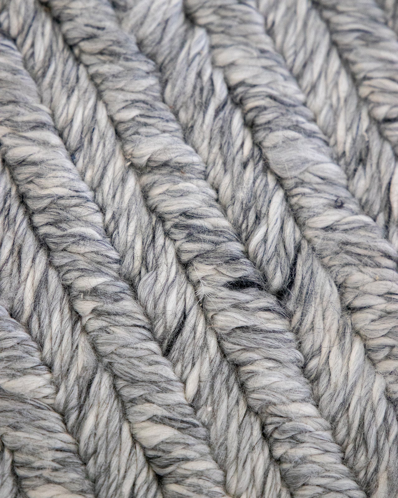 Vica Cream and Grey Braided Rug - Image 9