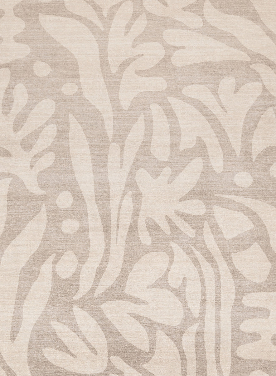 Viki Grey Beige Leaves Rollie Pollie Round Playmat - Image 12