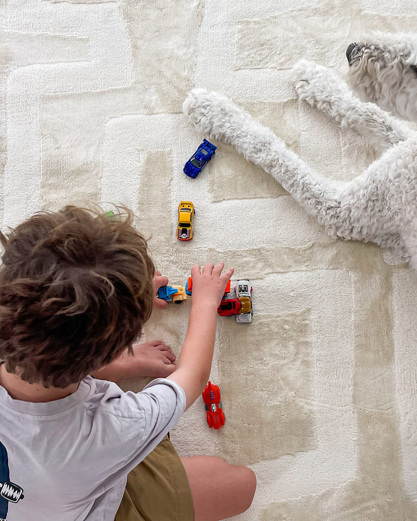 Villosa Textured Neutral Rug - Image 2