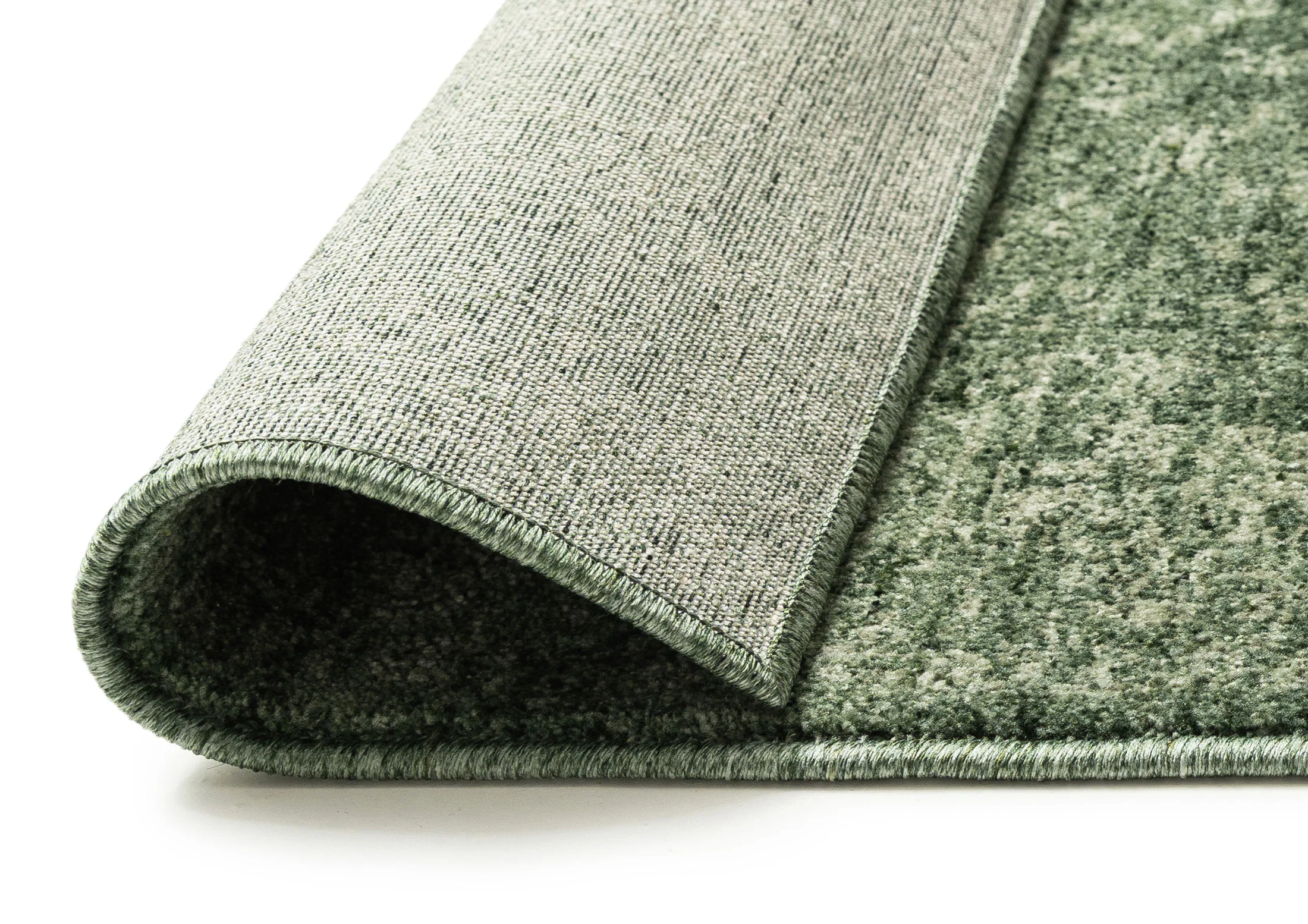 Vinchi Tonal Distressed Green Runner Rug - Image 5