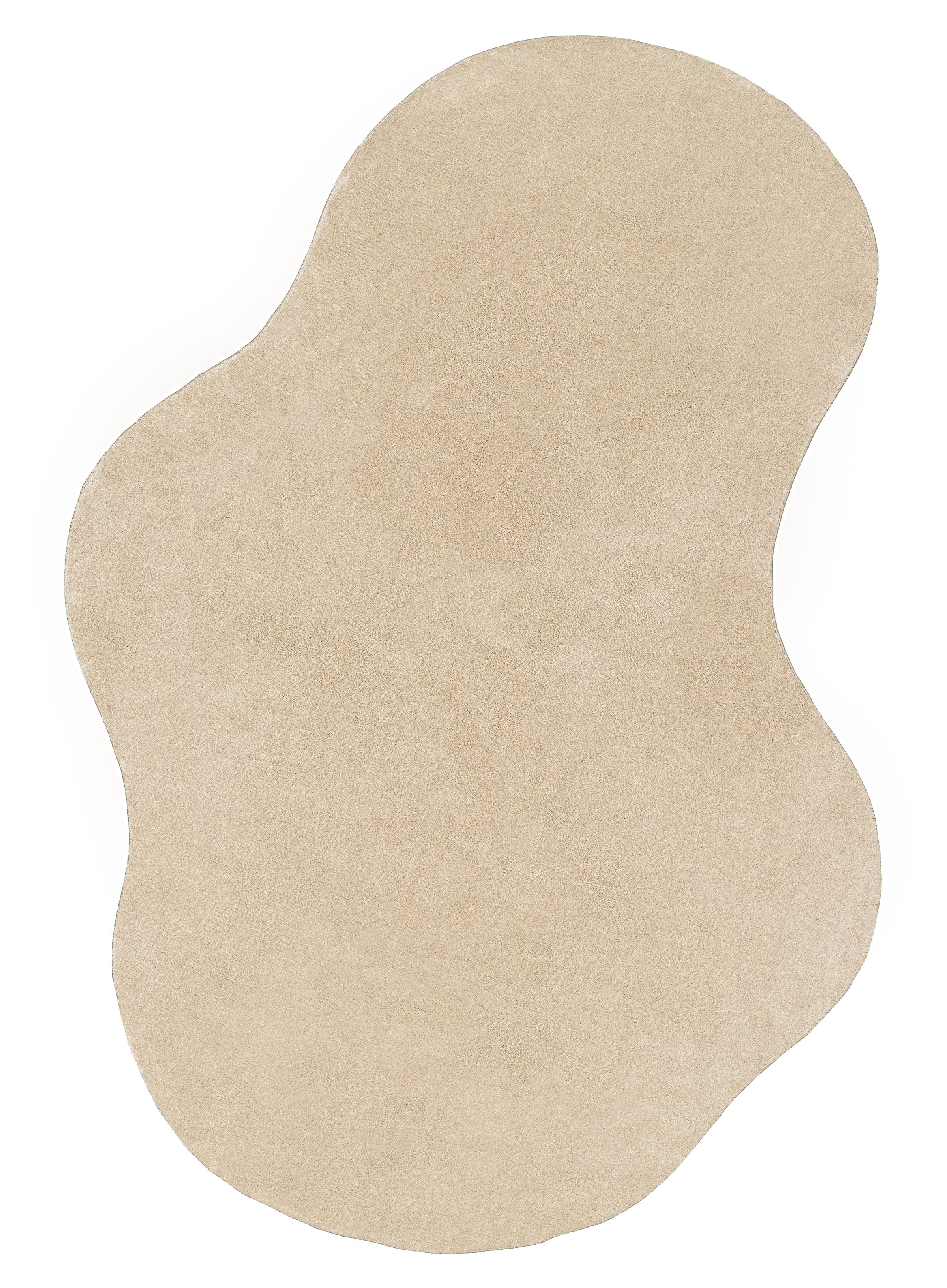 Viveca Beige Irregular Shape Washable Rug