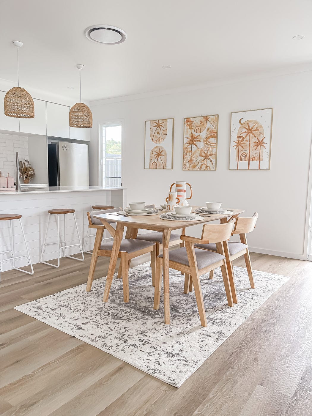 Yelina Cream and Grey Distressed Washable Rug - Image 13