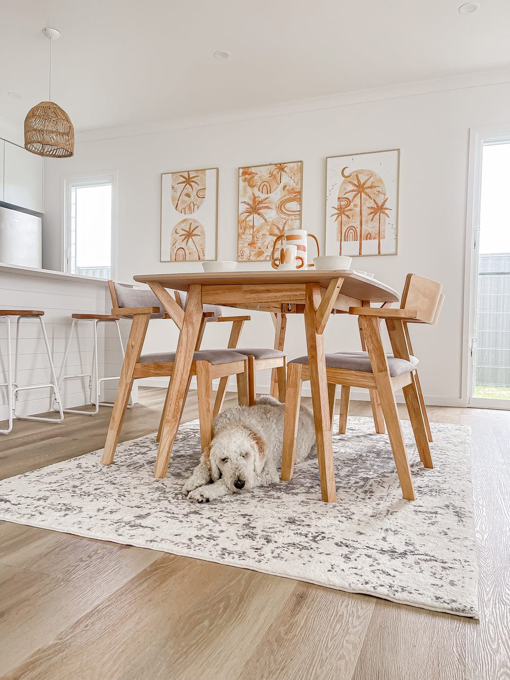 Yelina Cream and Grey Distressed Washable Rug - Image 16