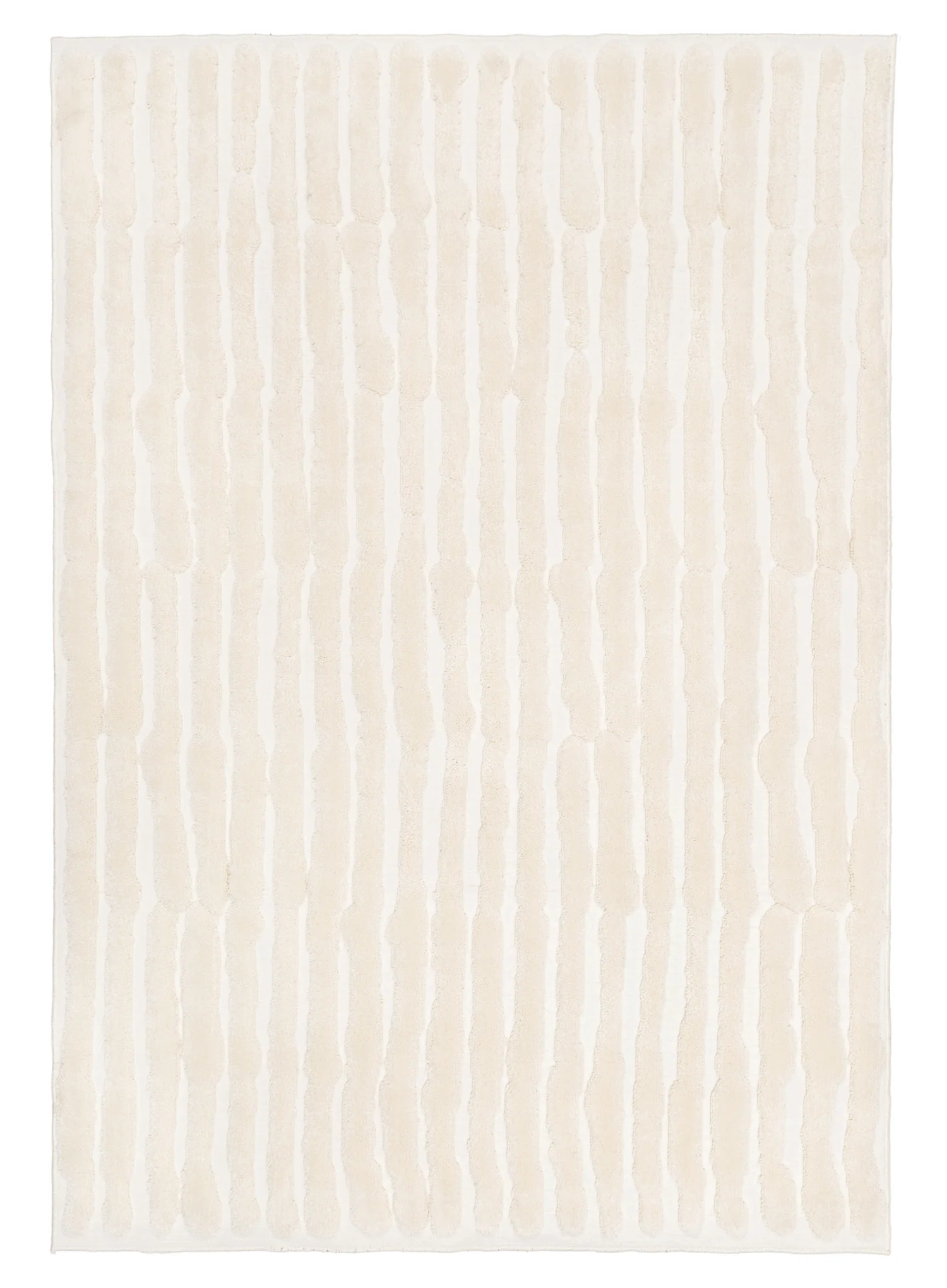 Yoanna Ivory Abstract Striped Rug