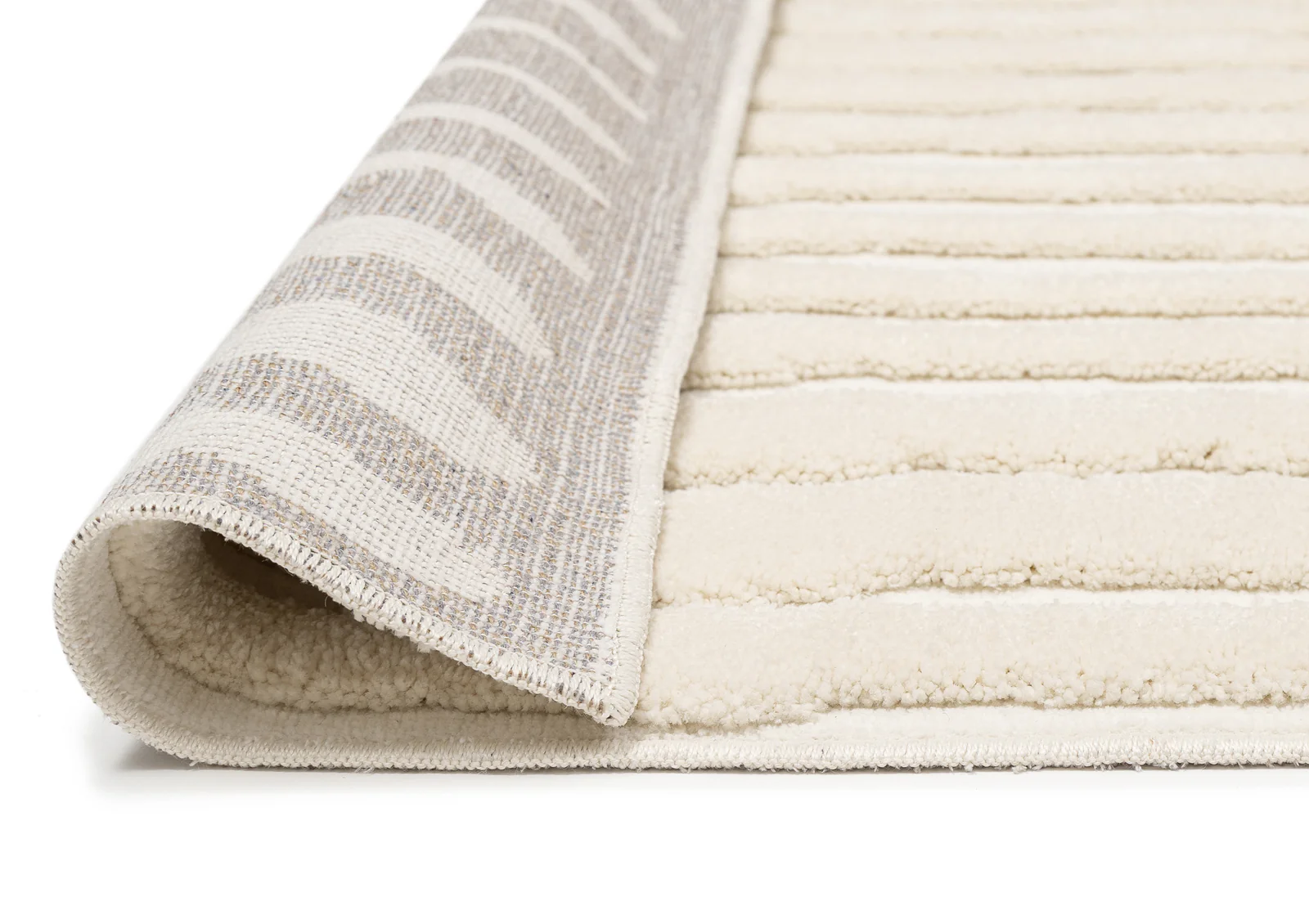 Yoanna Ivory Abstract Striped Rug - Image 11