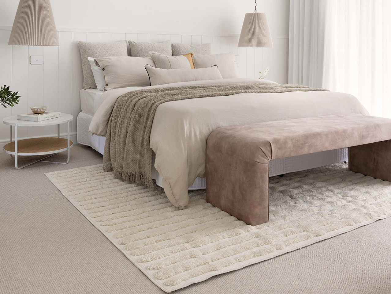 Yoanna Ivory Abstract Striped Rug - Image 6