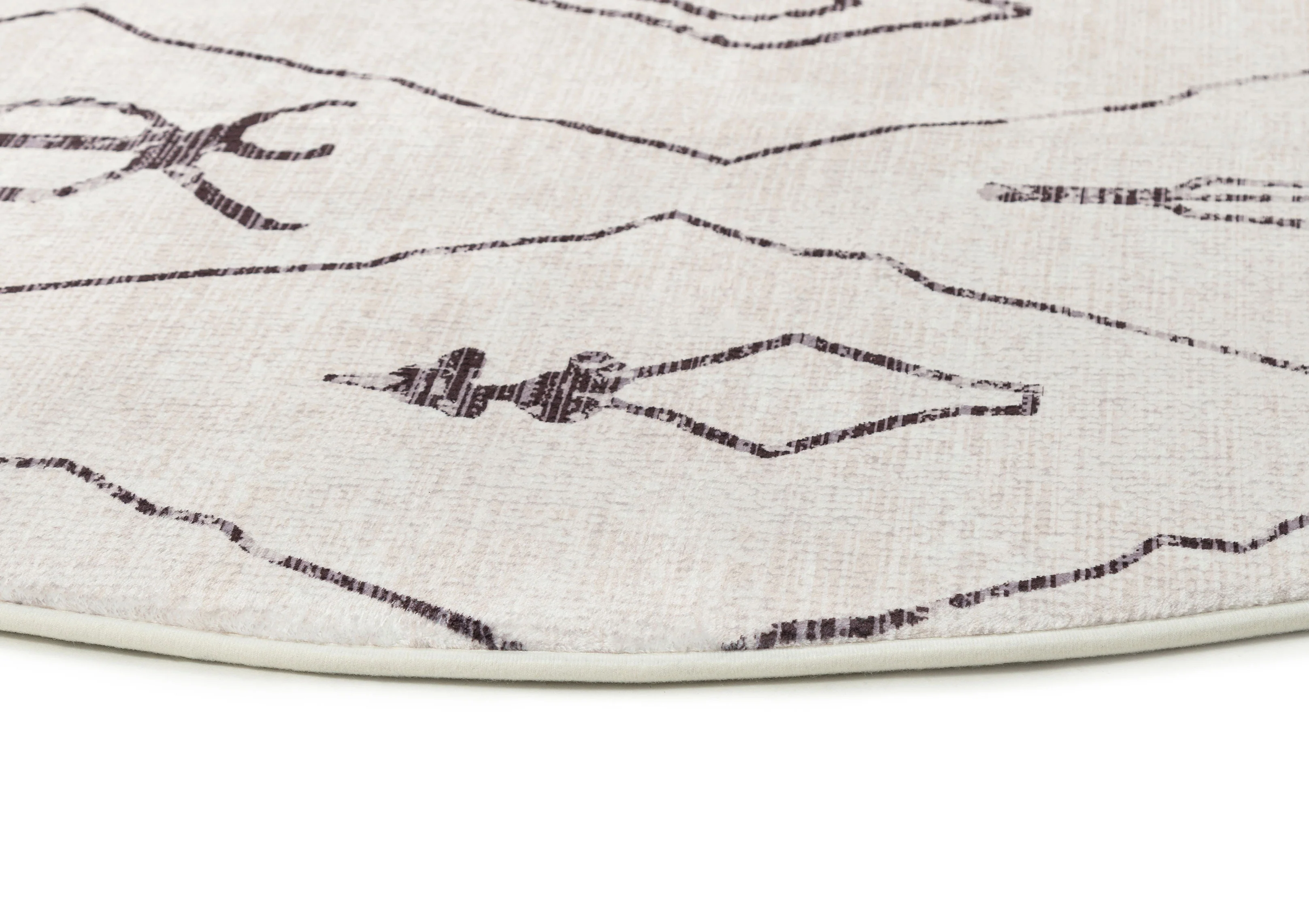 Yssa Brown Charcoal Plush Rollie Pollie Round Playmat - Image 5