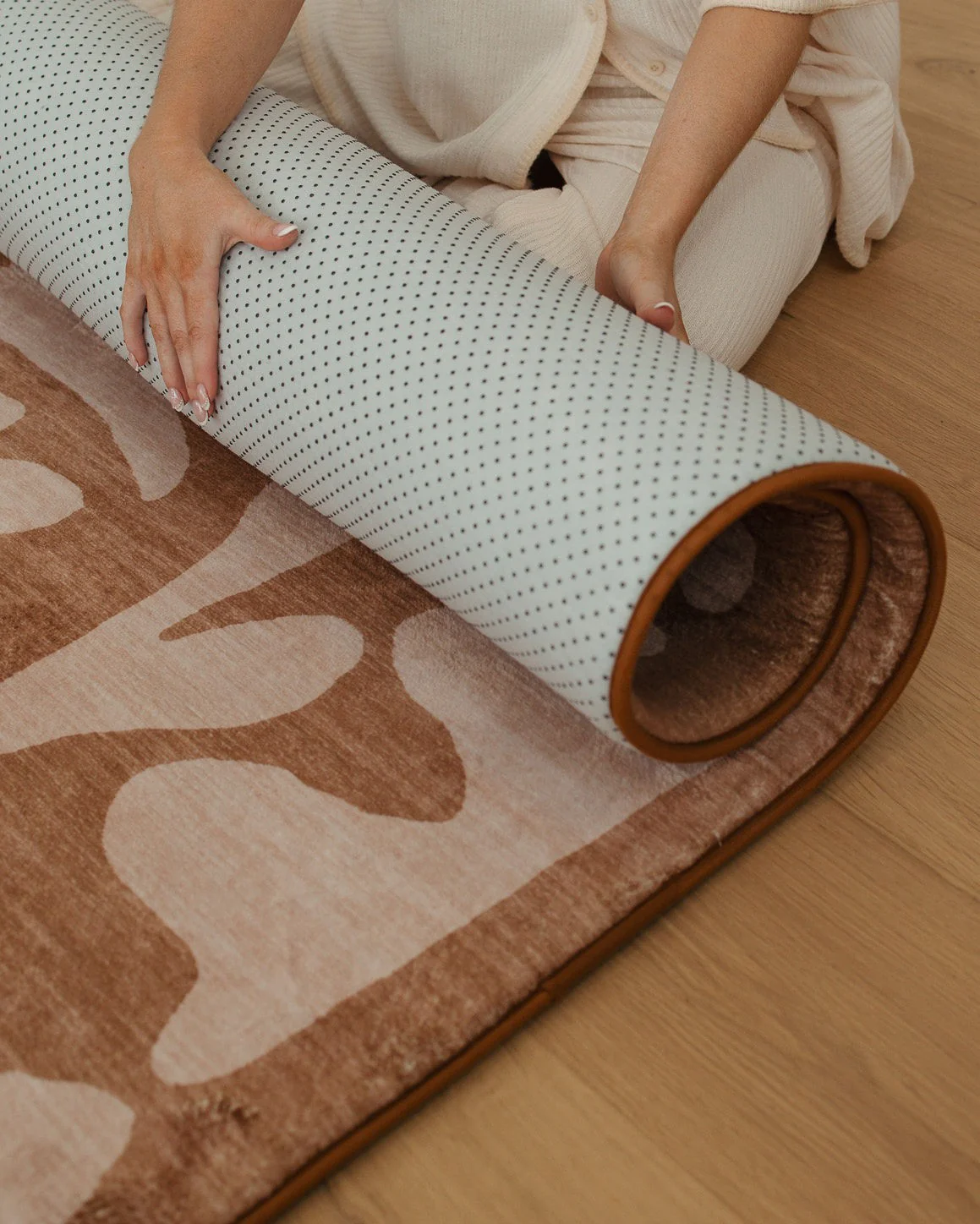 Yuri Brown Leaves Rollie Pollie Playmat - Image 8