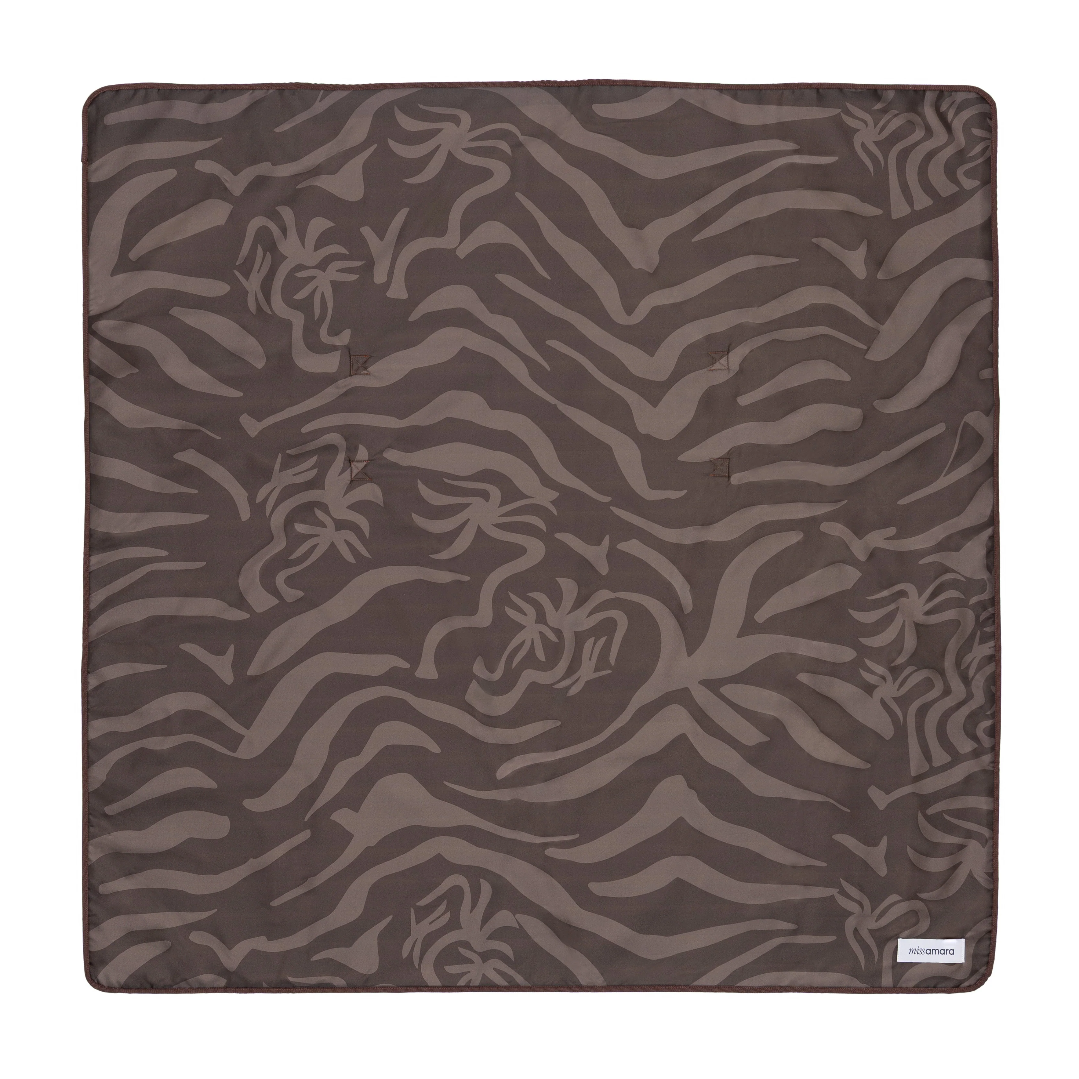 Zama Tonal Chocolate Beach Mat