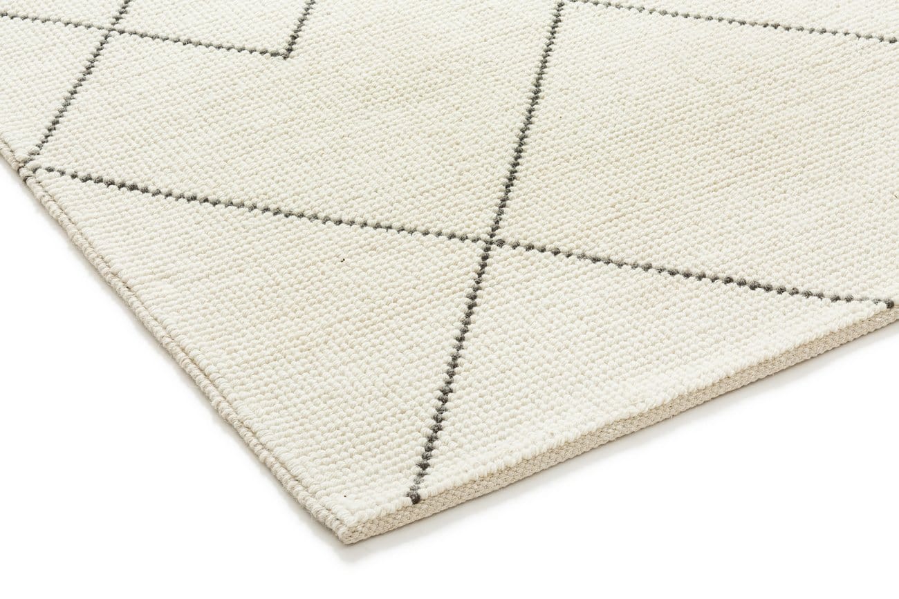 Zane Ivory Tribal Pattern Wool Rug - Image 17