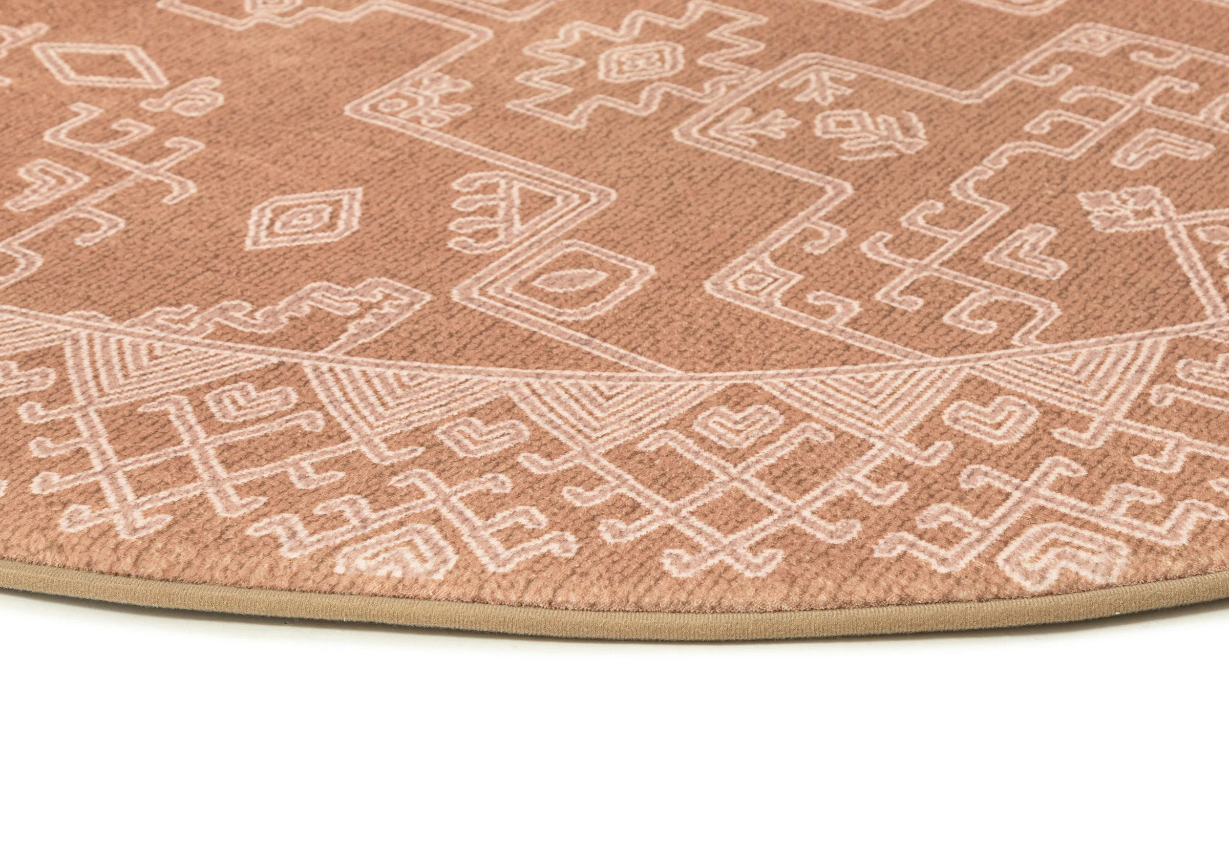 Zell Teracotta Brown Plush Rollie Pollie Round Playmat - Image 8