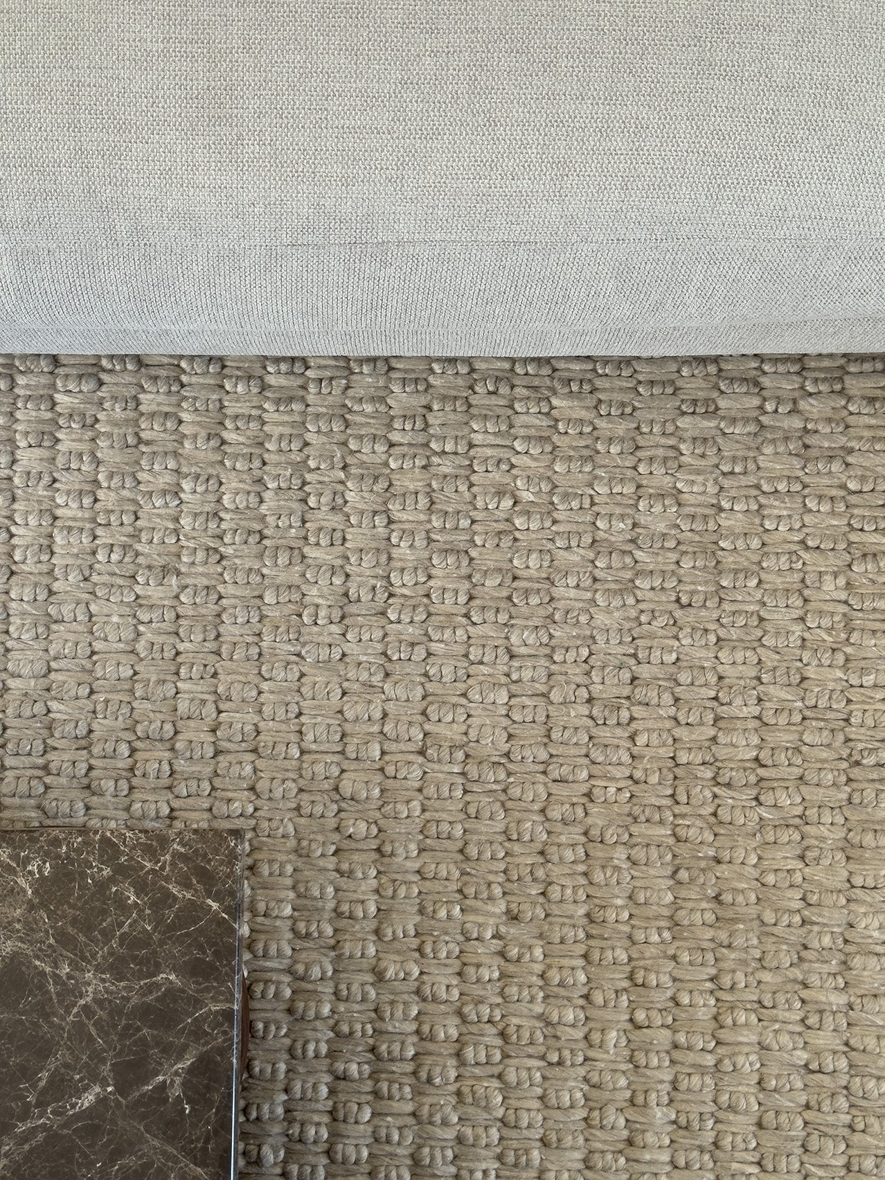 Zilya Beige Chunky Wool Rug - Image 7