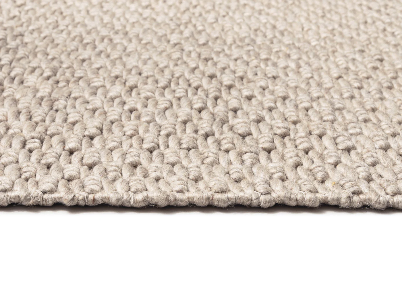Zilya Beige Chunky Wool Rug - Image 9