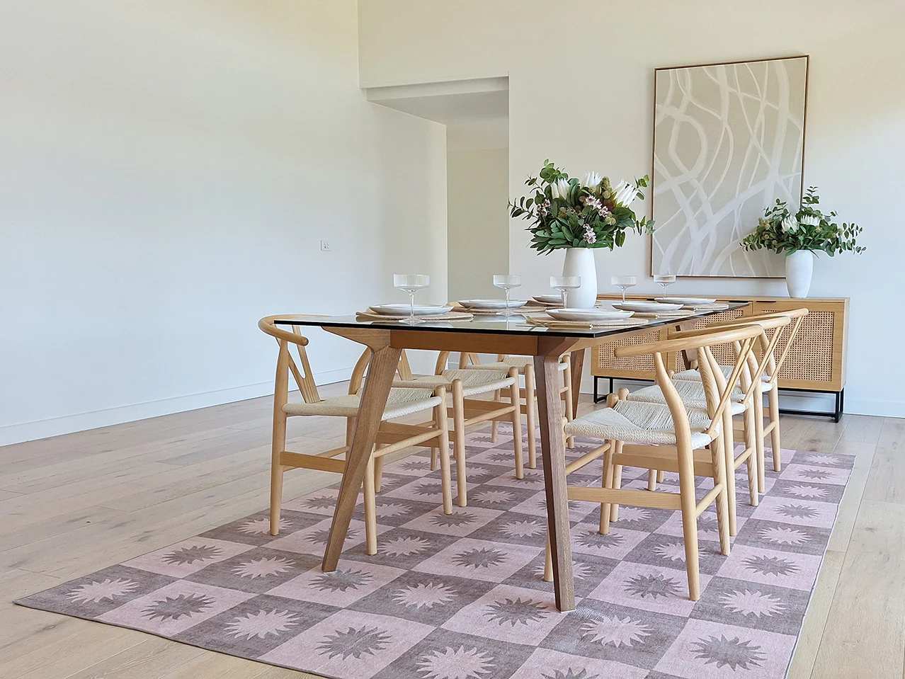Zimra Light Pink Washable Rug - Image 3