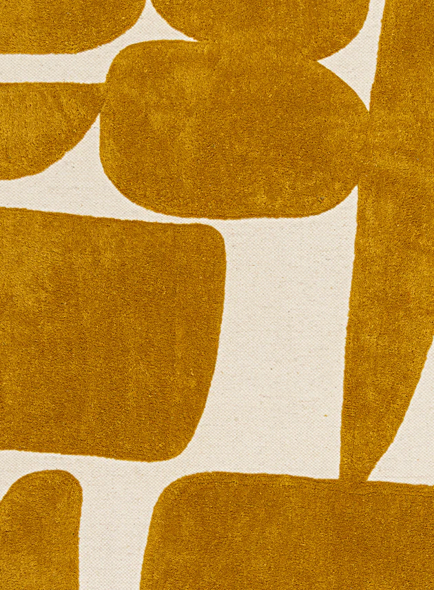 Zulema Mustard Abstract Washable Wool Rug - Image 11
