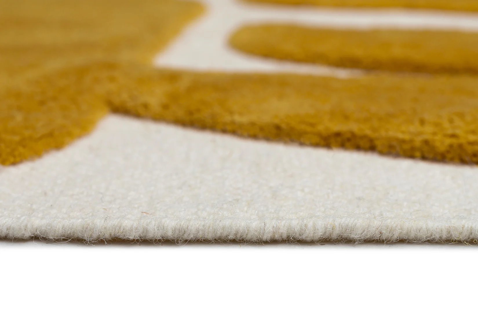 Zulema Mustard Abstract Washable Wool Rug - Image 12