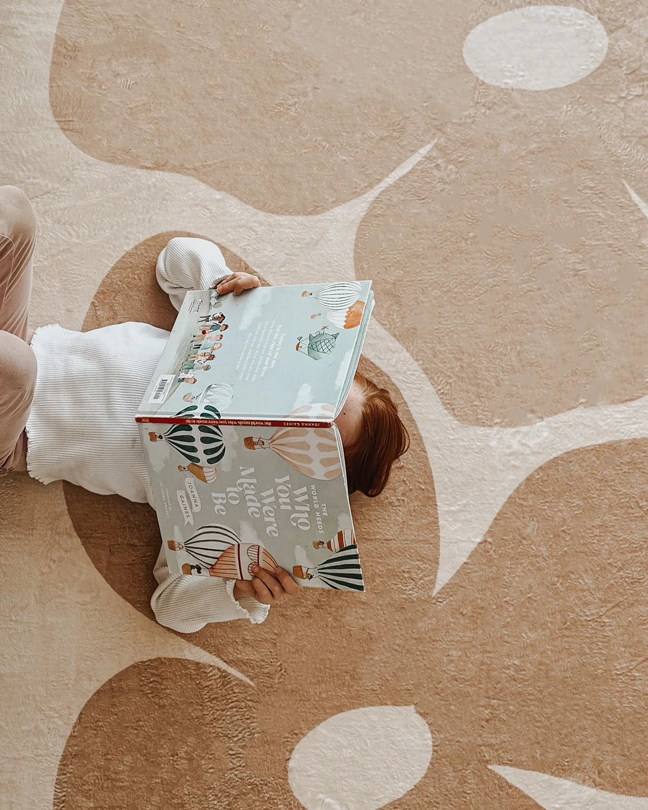 Zuli Peach Flowers Rollie Pollie Round Playmat - Image 2